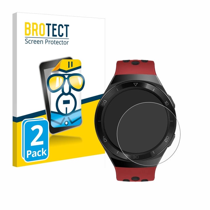 BROTECT - Screenprotector voor Huawei Watch GT 2e - Folie Beschermfolie transparant 2 Stuks