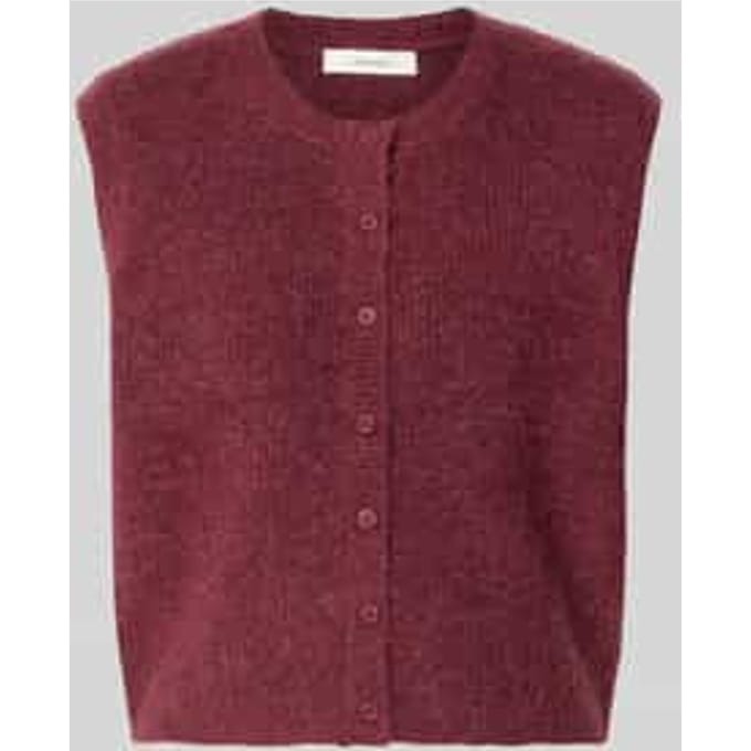 Regular fit bodywarmer van wolmix met alpaca-aandeel model 'LULU'