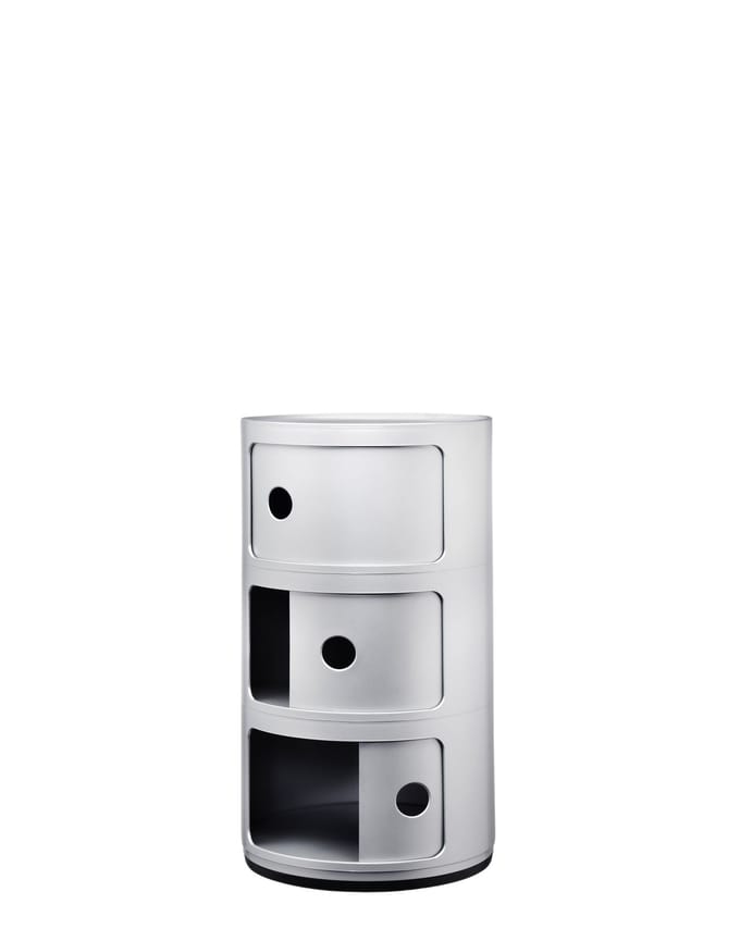 Kartell - Componibili Container - 3 elementen - zilver