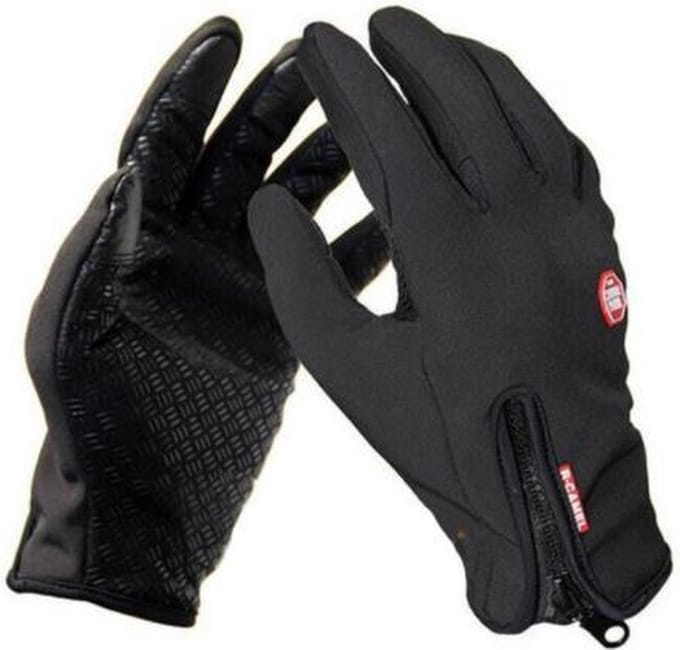 Sitna Neopreen Fietshandschoenen Unisex - Zwart - Maat XL