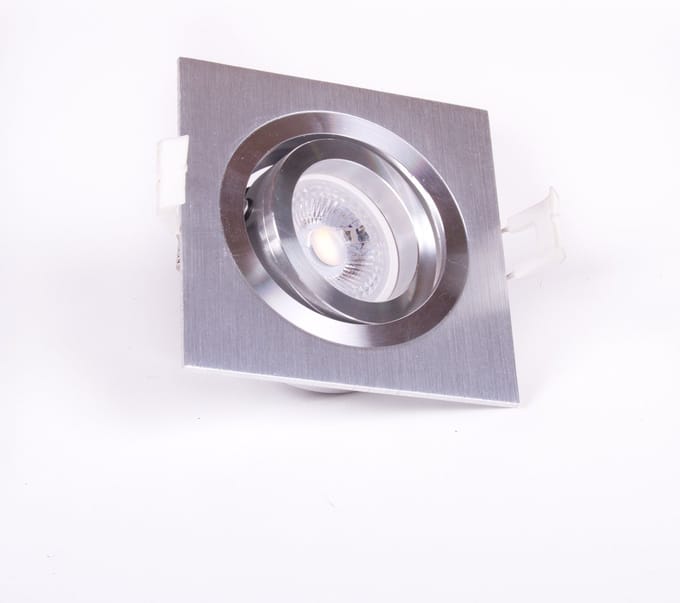 Nova Lux Inbouwspot Kantelbaar - Vierkant - GU10 - Aluminium