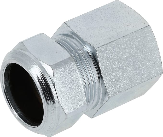 Bonfix Staalverzinkte knelfitting - Schroefbus 107 - binnendraad x knel - 1 x 22mm