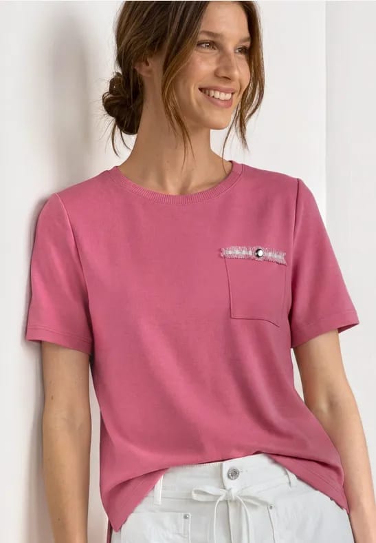 Shirt met decoratieve borstzak