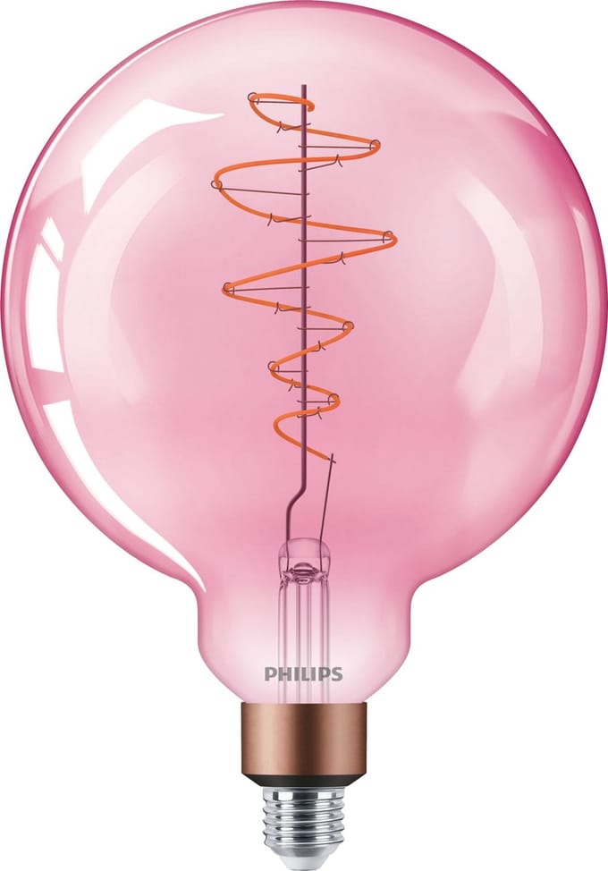 Philips LED Lamp - Dimbaar - Roze