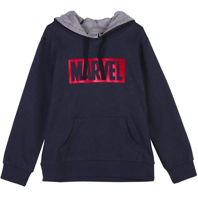 Sweater met kap van geborsteld katoen voor kinderen Cerda Marvel