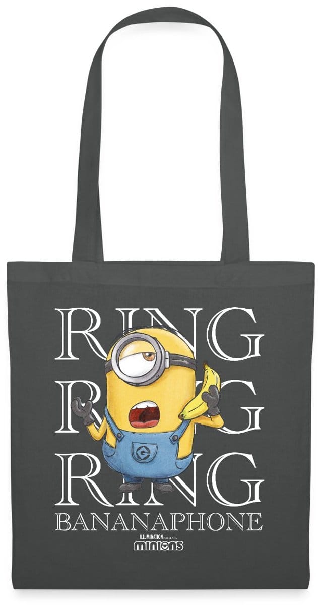 Minions Ring Bananaphone Ringen Tas Van Stof Schoudertas