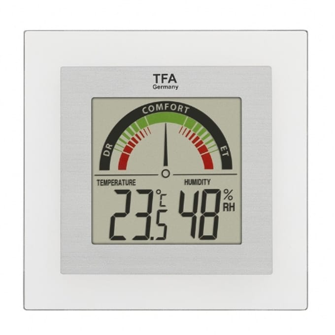 TFA Dostmann - Digitale thermo-hygrometer zilver