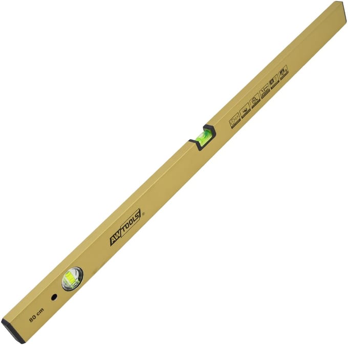 AWTOOLS - Gouden Waterpas - 40cm - Ergonomisch - Zichtbaar