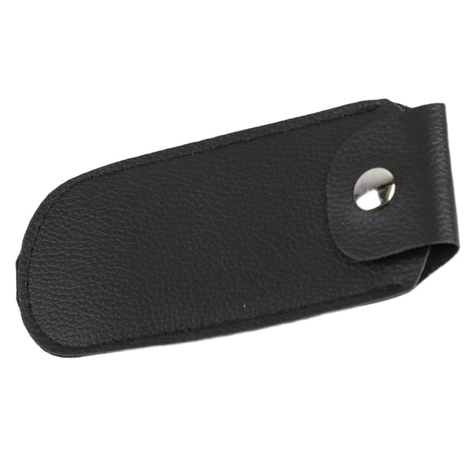 Mondharmonica Opbergtas Comfortabel Handgevoel PU Leer Mondharmonica Etui Container voor Reizen black
