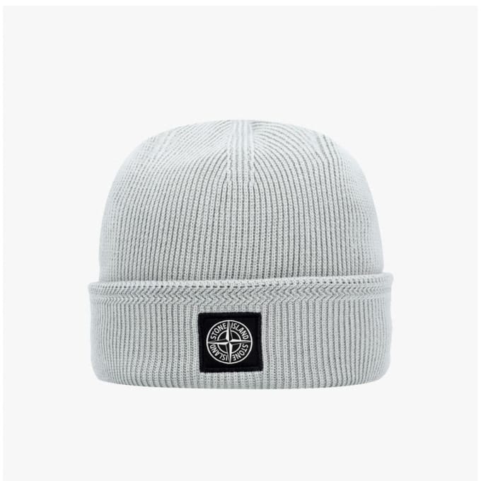 Stone Island Mini Wapen Logo Patch Muts S00d7 L1s15n100102 V0055 L1S15N100102 S00D7 V0055 gray
