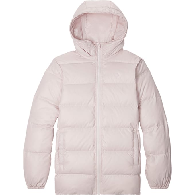 Converse Down Mid Hooded Jas Met Capuchon Vrouwen Roze
