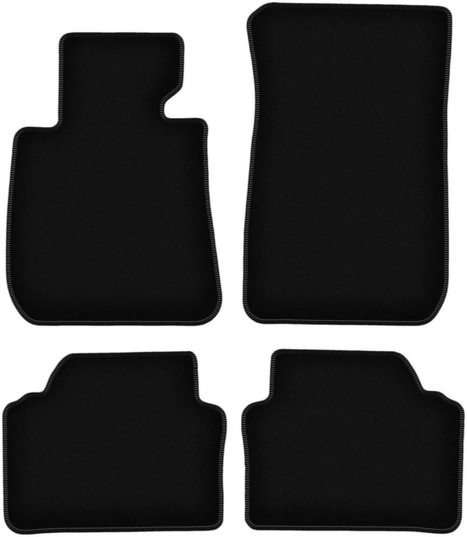 BASIC zwarte veloursmatten voor: BMW 3 E90 sedan (2004-2011)