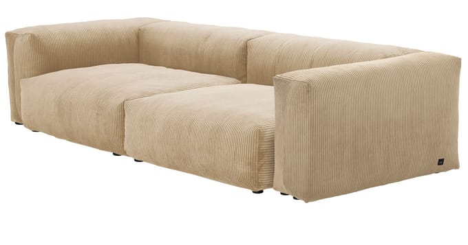 vetsak Large 2-Zits Cord Velours - Cord Velours zand