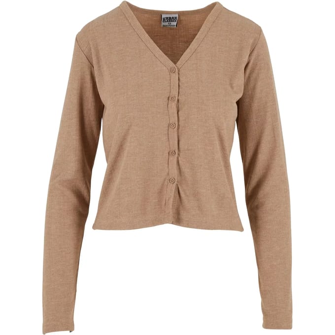 Urban Classics - Rib Cardigan - M - Beige
