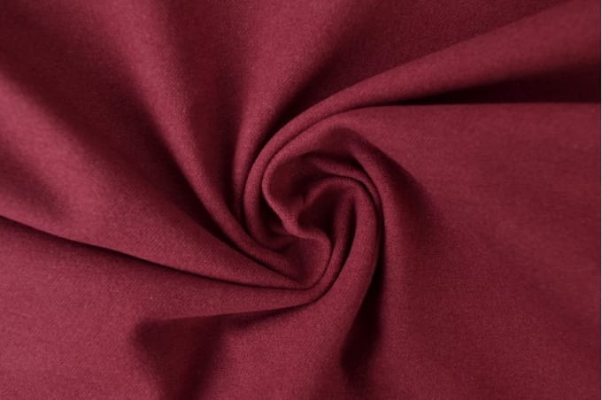 Molton stof - Bordeaux rood - 1 meter - Per meter - 150cm breed