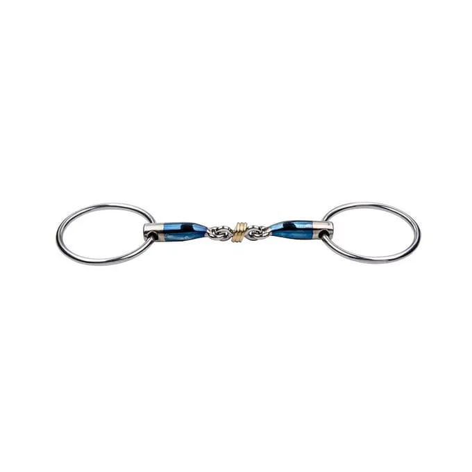 Dubbel bit voor paarden Trust Sweet Iron Brass ring