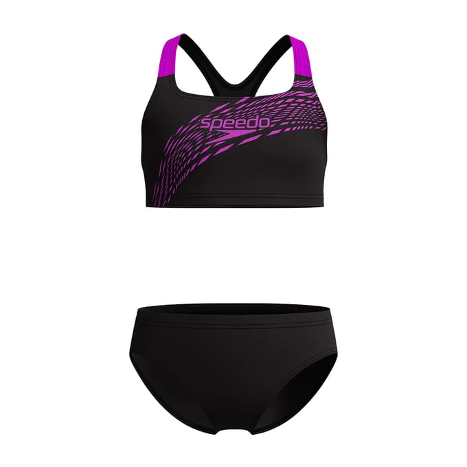 2-delig zwempak voor meisjes Speedo Medley Logo Racerback