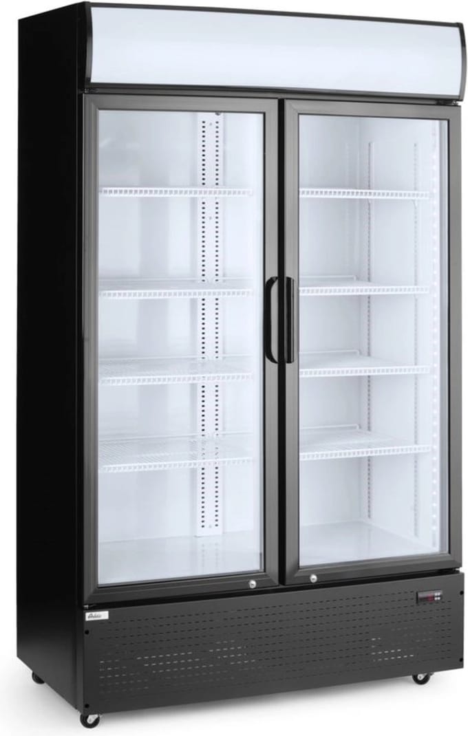 Arktic - Backbar Koelkast - 512L - Zwart - Dubbele Deur - Met Lichtbak