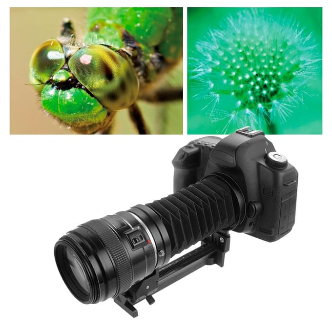 Macro Close Up Balg Camera Verlengstuk Statiefadapter voor Sony NEX black