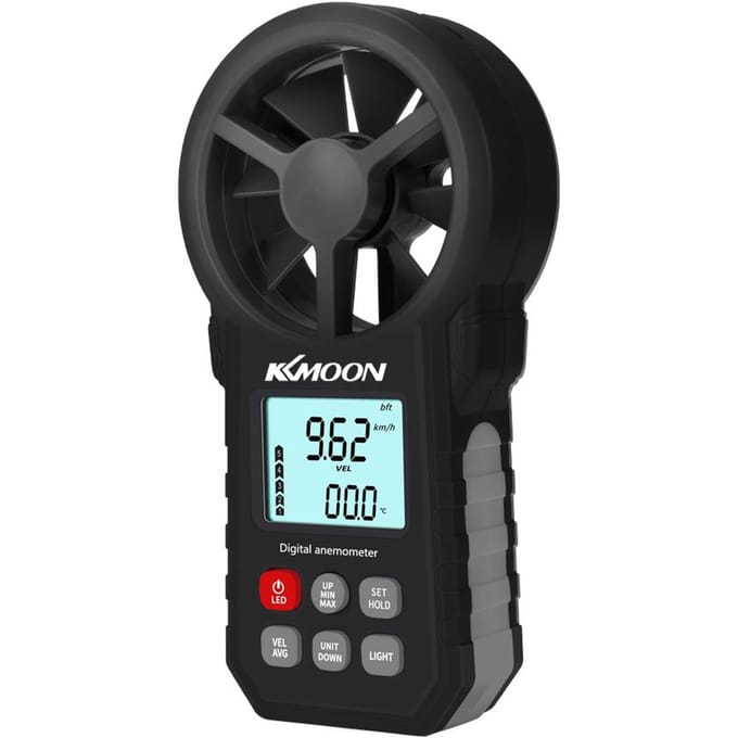 KKMOON Handheld Anemometer Draagbare Windsnelheidsmeter CFM-meter Windmeter met LCD-achtergrondverlichting voor 1#