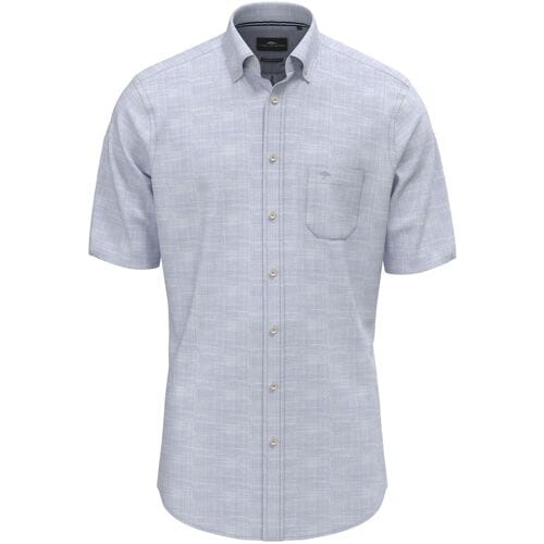 Fynch-Hatton Overhemd Subtle Check Slub Cotton New Breeze / male