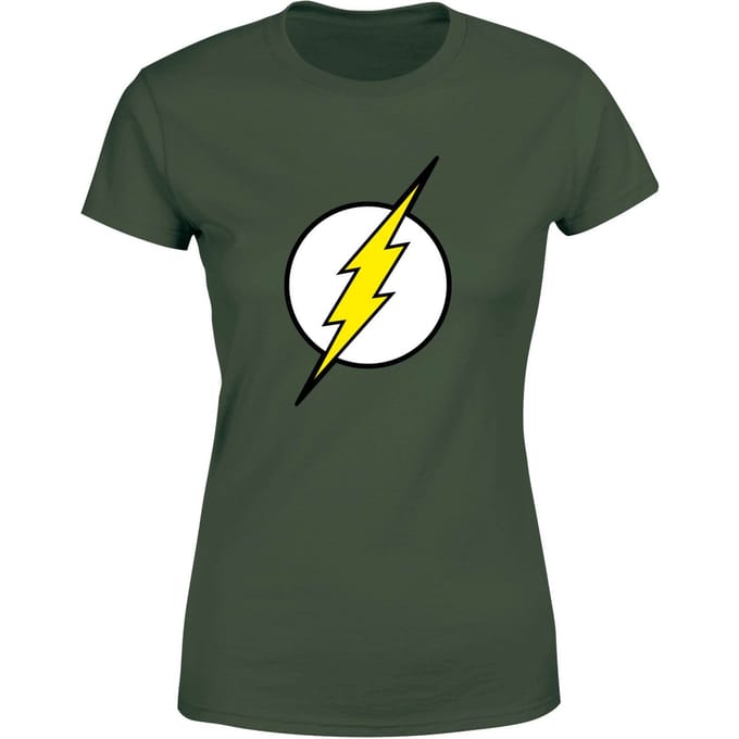 Justice League Flash Logo Women's T-Shirt - Green - XS