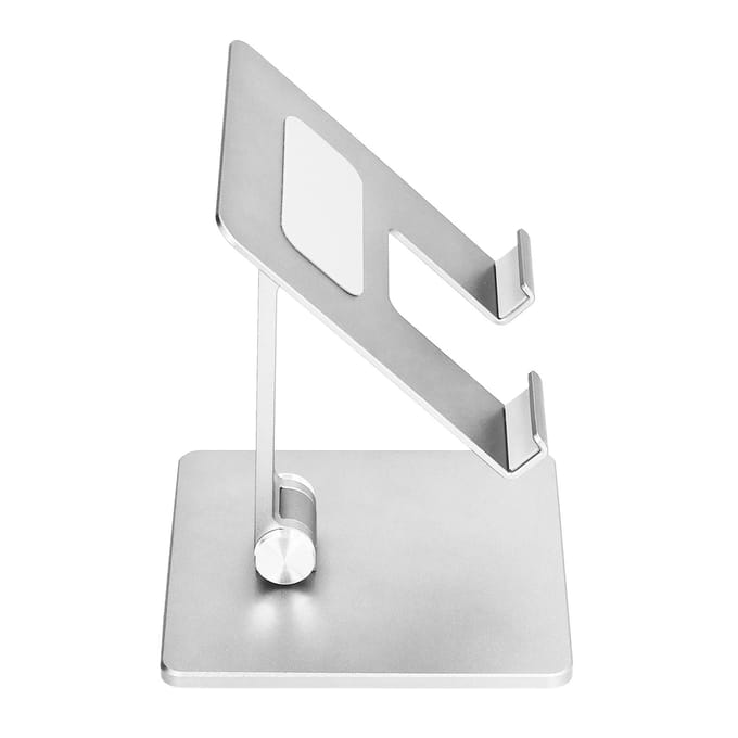 Verstelbare Telefoonstandaard Aluminiumlegering Herbruikbare Tablethouders Rek voor Kantoor Thuis SlaapkamerZilver