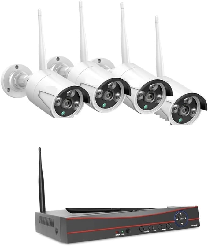Beveiligingscamera Kit - Bewakingssysteem Set - Buiten Surveillance - Geïntegreerd LCD Scherm - 8 Kanaals 3MP