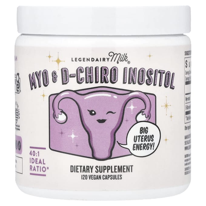Legendairy Milk, Myo & d-Chiro Inositol, 120 Plantaardige Capsules