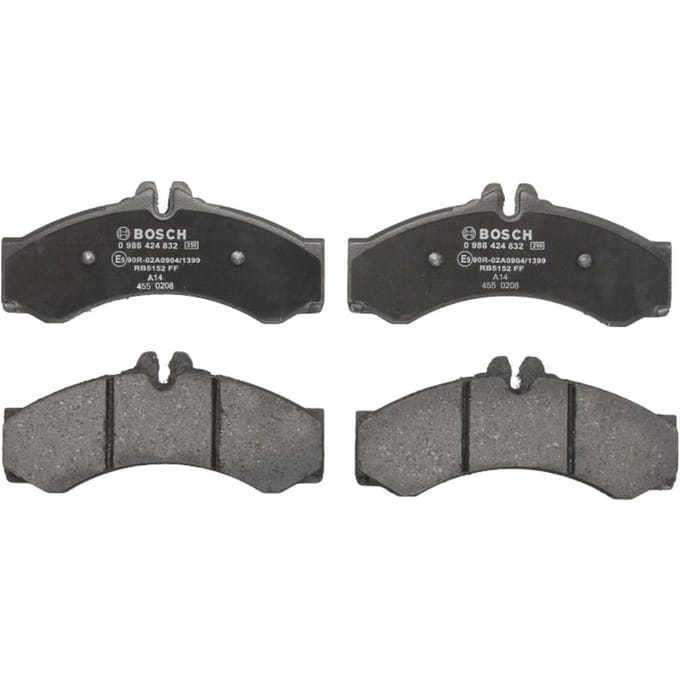 Remblokset BOSCH 0 986 424 832, voorkant, achter