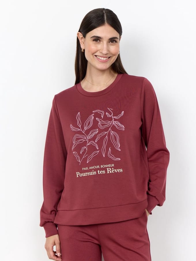 Soyaconcept Sc-banu 317 oxbloodred sweater