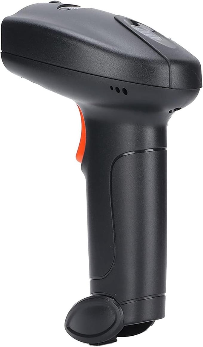 Barcode Scanner - QR Code Lezer - Magazijn Beheer - Waterdicht Ontwerp - 80 Meter Bereik - Zwart Oranje