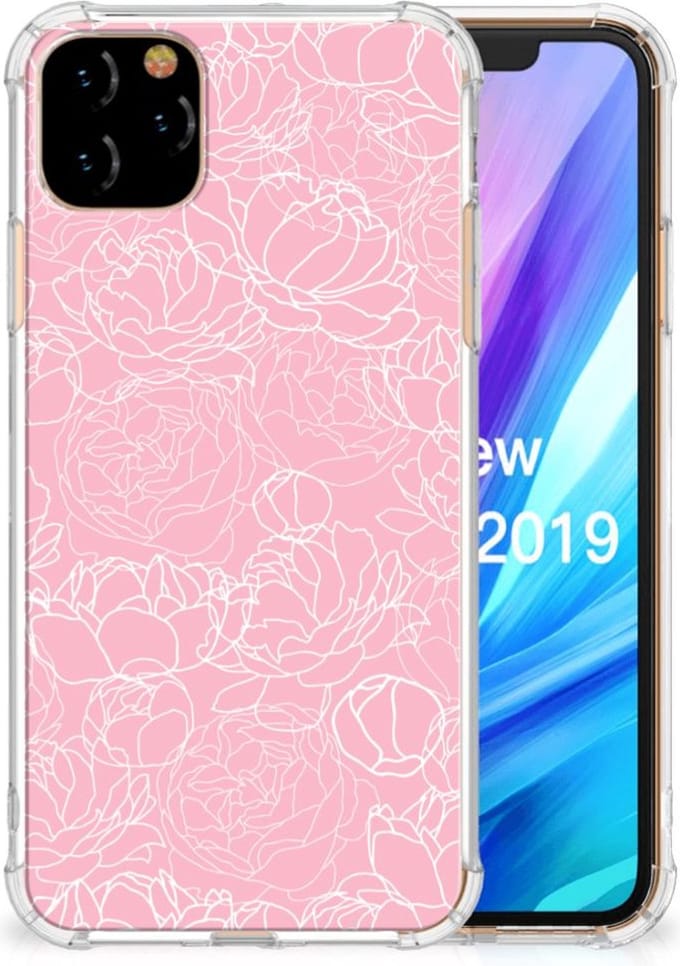 Apple iPhone 11 Pro Max Case White Flowers