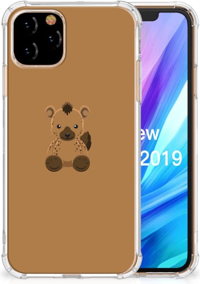 Back Cover voor Apple iPhone 11 Pro Stevig Bumper Hoesje Baby Hyena