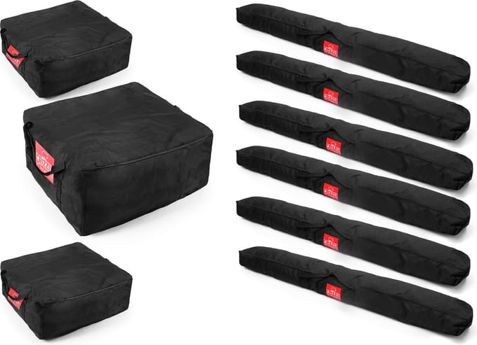 Complete tassenset voor 6x10 partytent