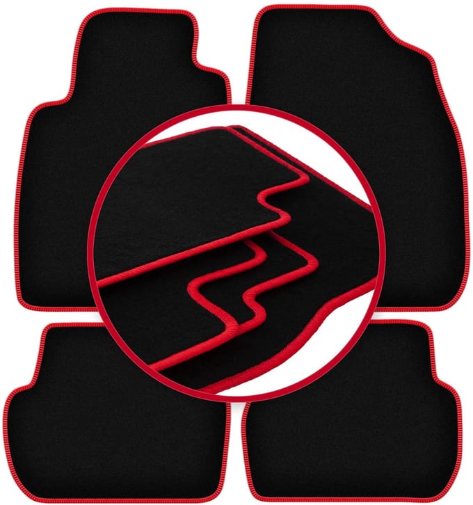 CARLUX-RED automatten voor: Toyota Starlet P9 hatchback (1996-1999)
