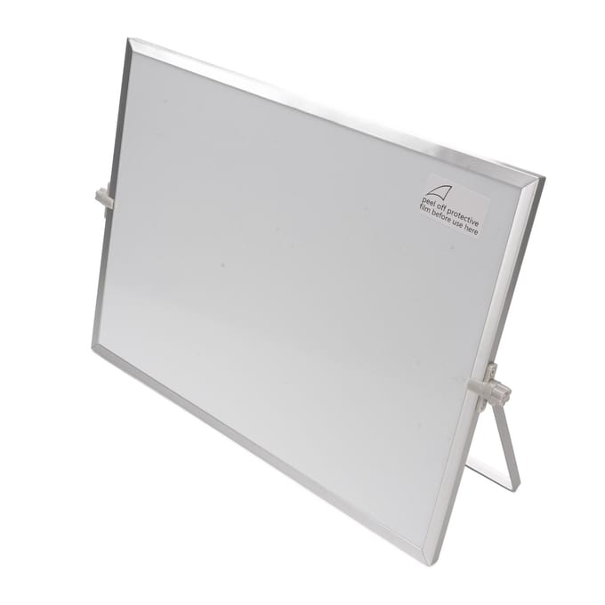 Desktop Whiteboard Multifunctioneel Draagbaar Dubbelzijdig Magnetisch Roterend Desktop Droog Uitwisbaar Bord white