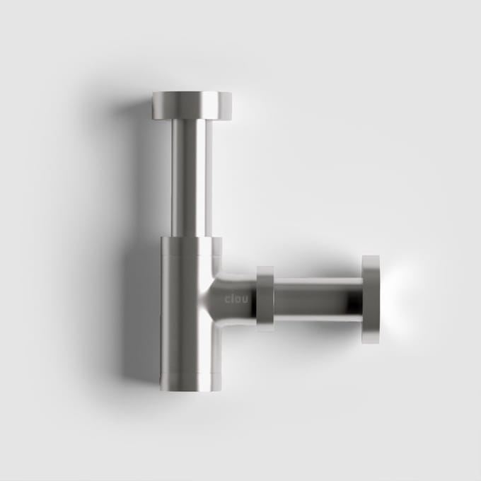 Clou Mini Suk designsifon, rvs geborst. speciaal voor fonteintjes