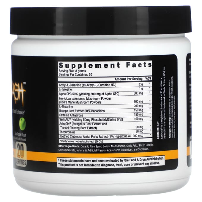 Controlled Labs, Orange Brain Wash, Sour Apple Rush, 5.64 oz (160g)
