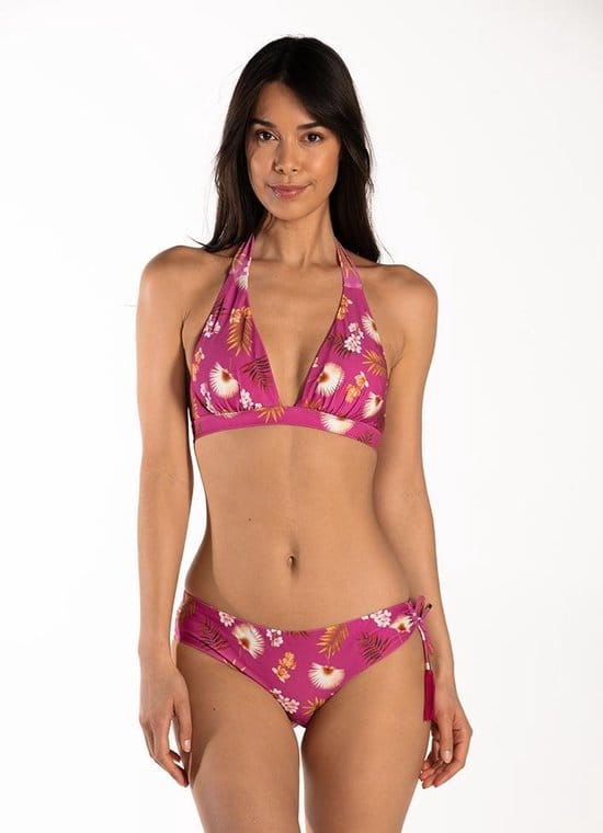 Cyell - Maat 40D - WILD ORCHID Bikinitop Halter Voorgevormd Dames