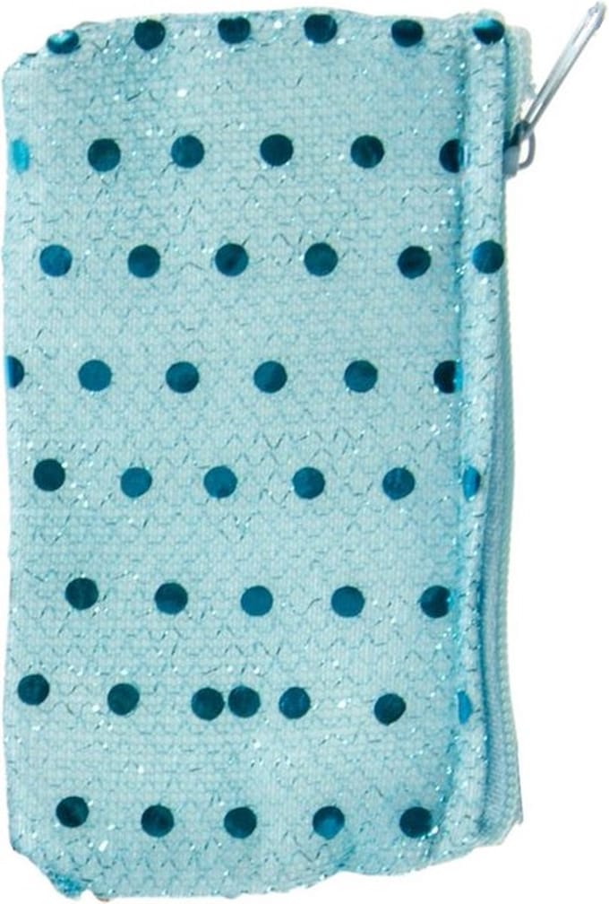 Lg-imports Portemonee Glitters Blauw 9 Cm