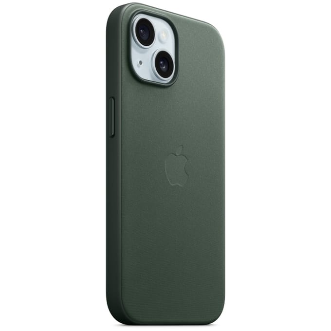 Apple FineWoven Case with MagSafe geschikt voor iPhone 15 - Evergreen