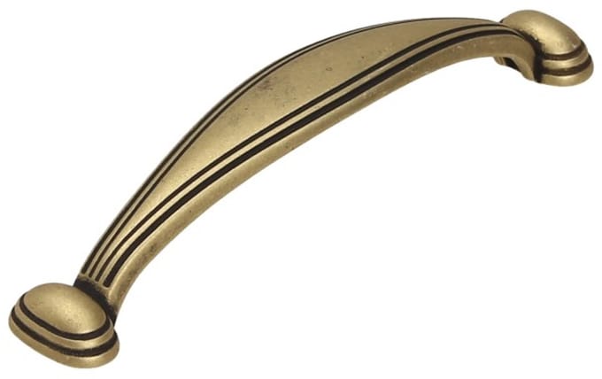 Gamet - Meubelgreep - Patina op Messing - 96mm - Retro Stijl