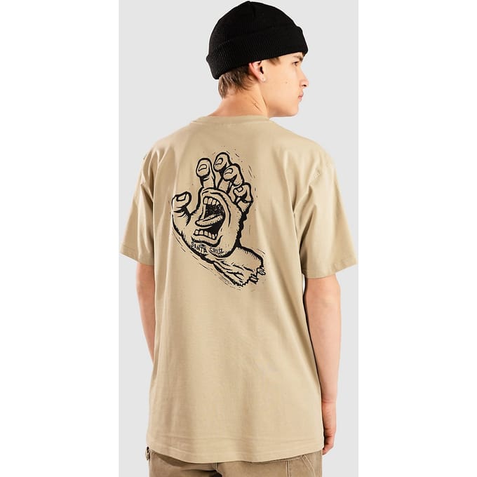 Santa Cruz Stamped Screaming Hand T-Shirt bruin