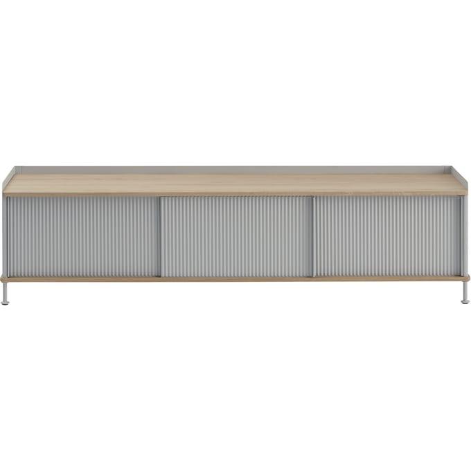Muuto Enfold Sideboard - eiken/lichtgrijs - 186 x 45 cm