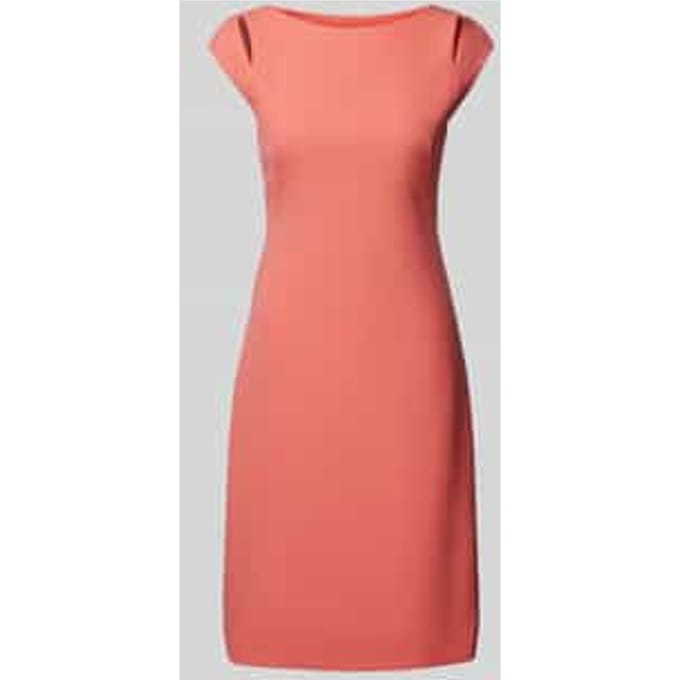 Mini-jurk van viscosemix met cut-out