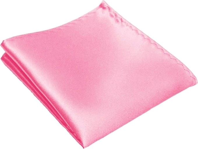 Fako Fashion - Pochette - Pochet - Satijn - 22x22cm - Roze