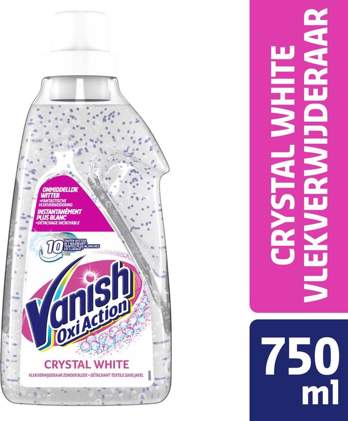 Vanish Oxi Action Crystal White Gel - Voor witte was - 750 ml