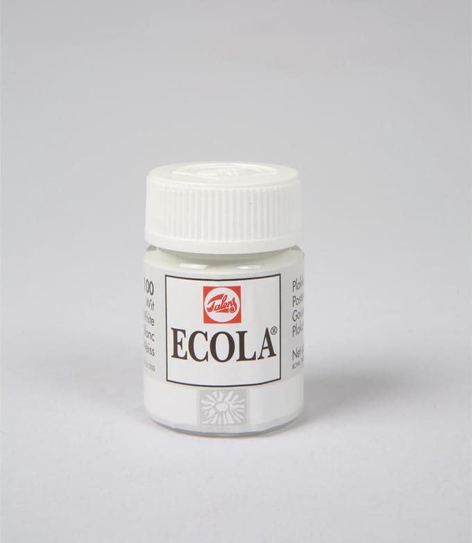 Bruynzeel - Ecola Poster Paint Bottle 16ml White 100