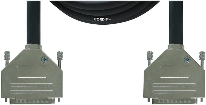 Cordial Aansluitkabel Parallel [1x D-sub stekker 25-polig - 1x D-sub stekker 25-polig] 1.50 m Zwart